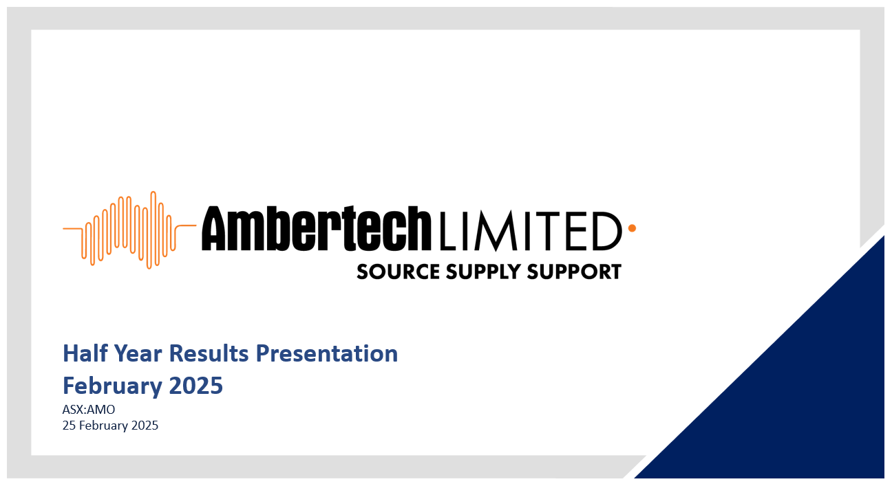 Investor Presentation