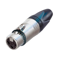 EMI-PROTECTED FEMALE 3-PIN LINE CONNECTOR
