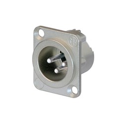 MALE 3-PIN DLX-SERIES WITH SOLDER TERMINALS and LATCH