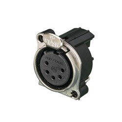 5-PIN FEMALE PANEL WITH LATCH HORIZONTAL