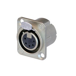 FEMALE 5-PIN DLX-SERIES WITH SOLDER TERMINALS & LATCH