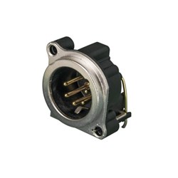 5-PIN MALE PANEL RETENTION LUG HORIZONTAL