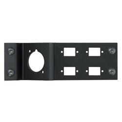 Panel frame plate 1 D size cut out, 4 SC chassis cutouts