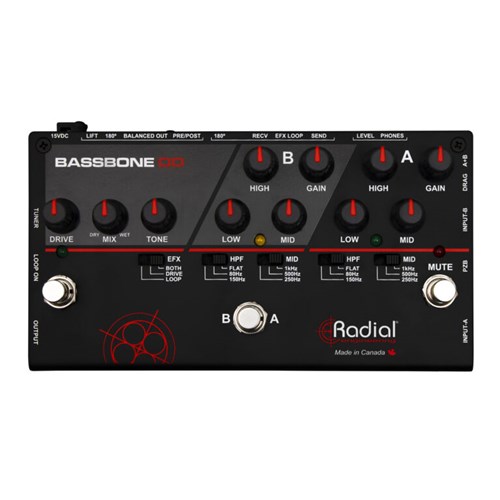 RADIAL BASSBONE OD - Bass Preamp wi | Radial Engineering - Amber Tech