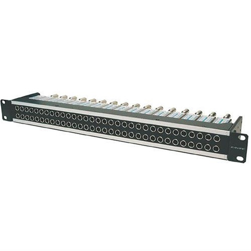 Video patch panel 1RU 24 x DVJB-W normal through