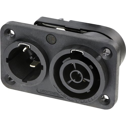 powerCON TRUE1 TOP appliance in/out connector, IP65/UV resistant with NU-SCNAC-PX