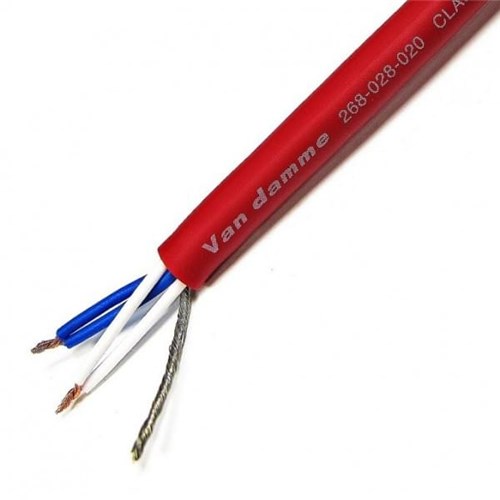 TourGrade Classic XKE starquad microphone cable, Red 100m