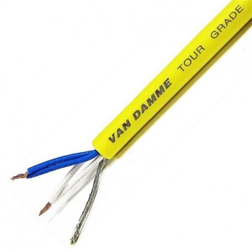 TourGrade Classic XKE starquad microphone cable, Yellow 100m