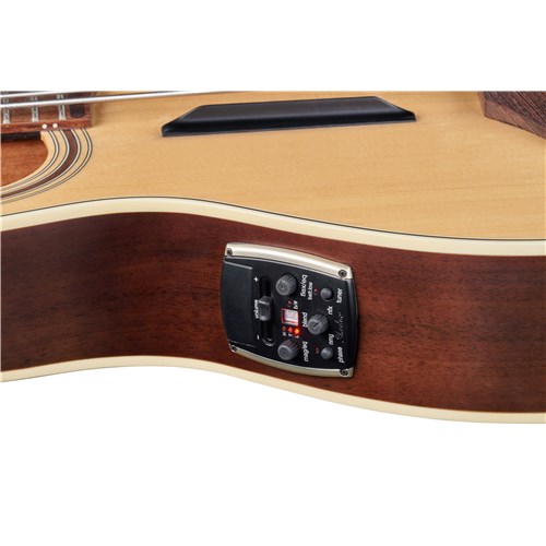 RockBass Alien Deluxe Hybrid Thinline 4-String Natural Transparent High Polish