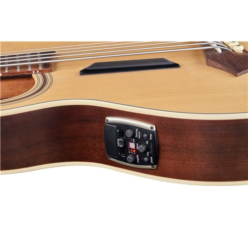 RockBass Alien Deluxe Hybrid Thinline 5-String Natural Transparent High Polish