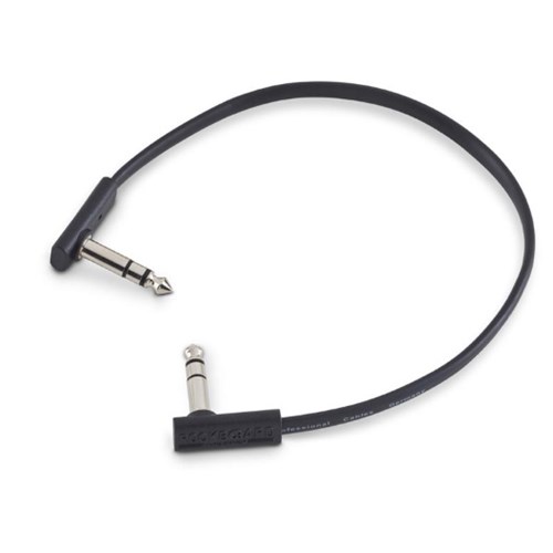 RockBoard Flat TRS Cable 30cm Black