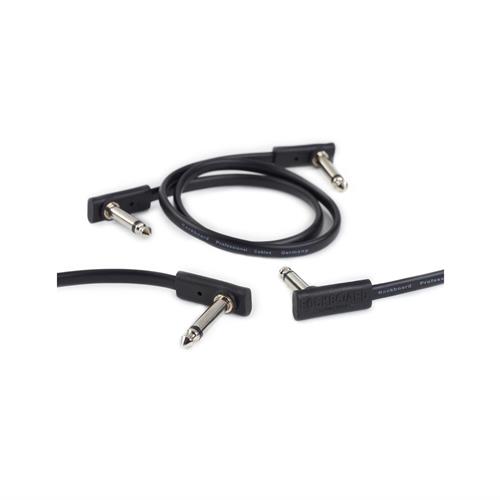 RBO CAB PC F 45 BLK RockBoard Flat Patcg Cable. Black. 45 cm / 173/4