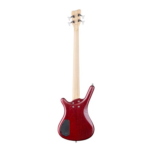 RockBass Corvette $$ 4-String Burgundy Red Transparent Satin