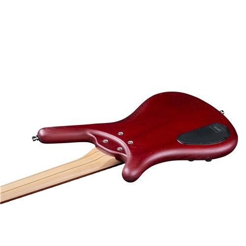 RockBass Corvette $$ 4-String Burgundy Red Transparent Satin