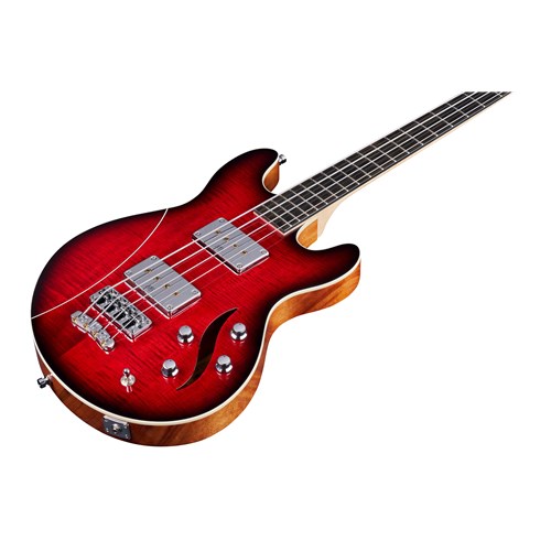 Warwick TeamBuilt Artist Line Lee Sklar 4-String Burgundy BlackBurst Transparent High Polish