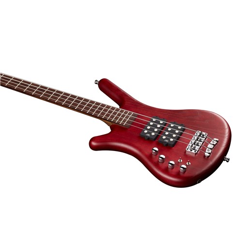 Warwick TeamBuilt Pro Series Corvette $$ 4-String Burgundy Red Transparent Satin Lefthand