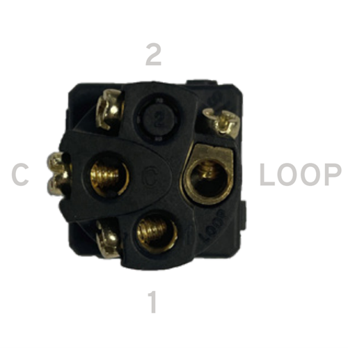 SWITCH MECH MOMENTARY ROCKER SINGLE Amber Tech