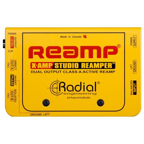 Radial X-AMP -  Active class-A re-amping device, dual output. PSU included.  