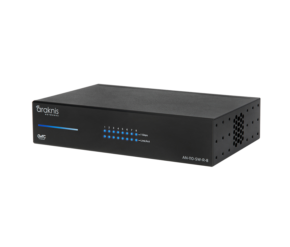 110 Series 8 Port Switch AN110SW Amber Tech