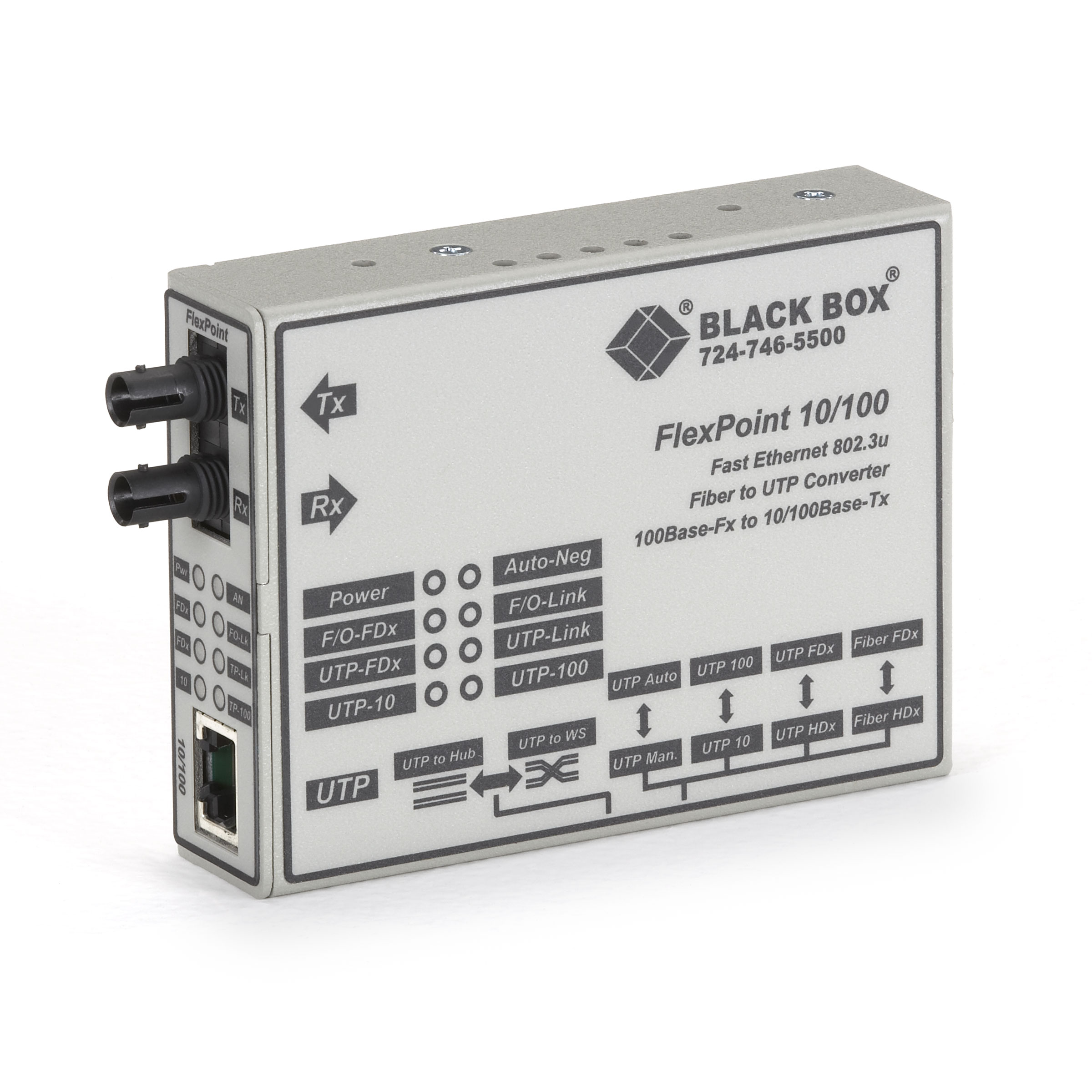 FST ETH MED CONV 10/100Mbps CO P to - Amber Tech