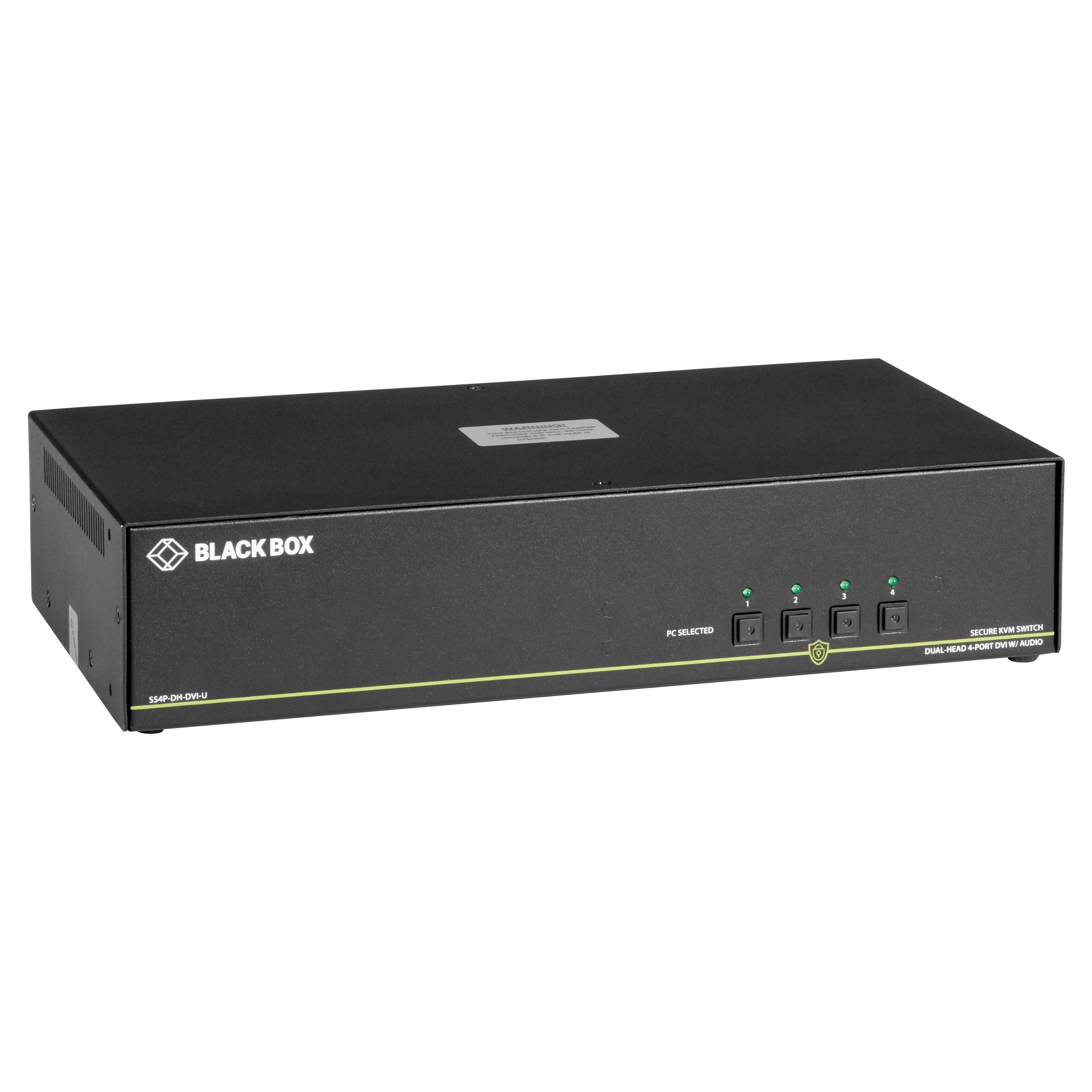 Secure KVM Switch NIAP3 4-Port Dual - Amber Tech