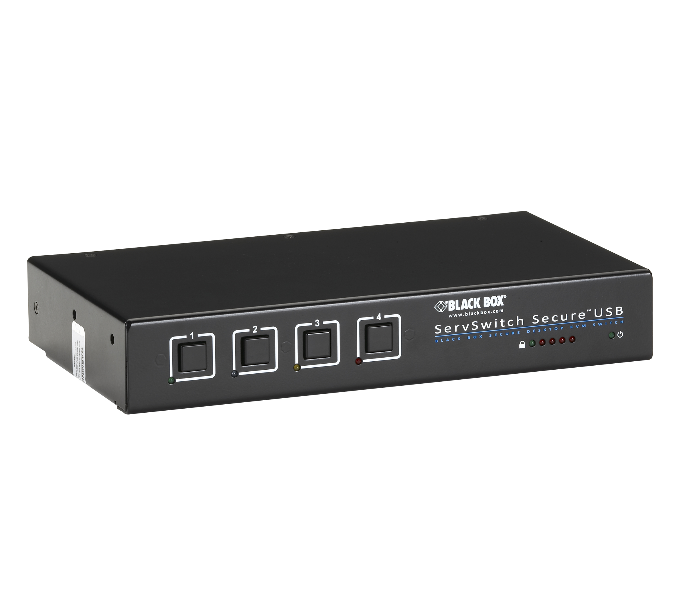 4-Port Secure KVM Switch VGA U SB w - Amber Tech
