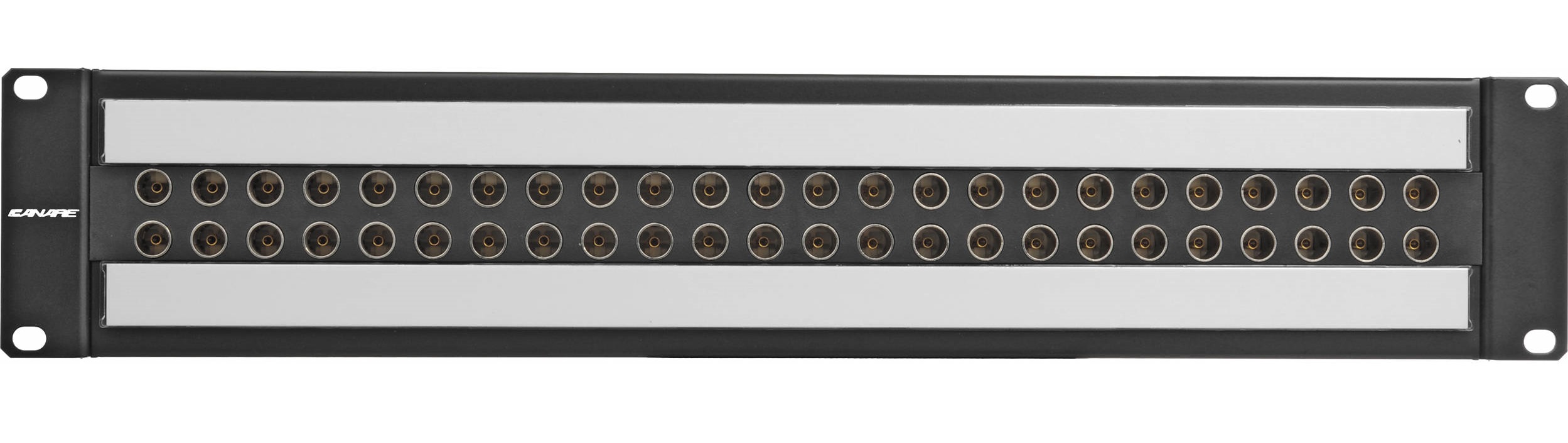 VIDEO PATCHBAY 2U PANEL WITH 24 x Canare Amber Tech