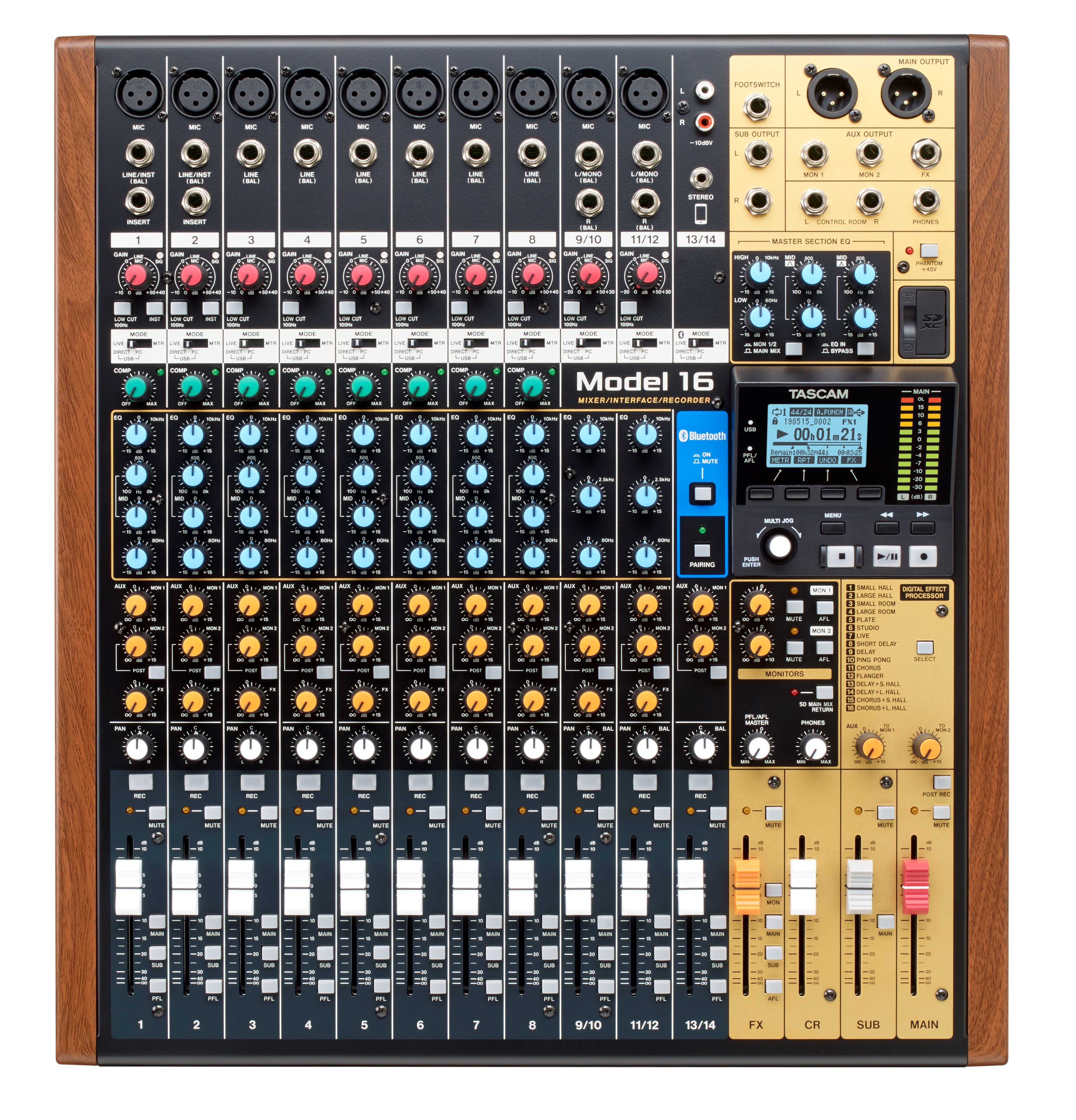 16 Track Live Recording Console - Amber Tech