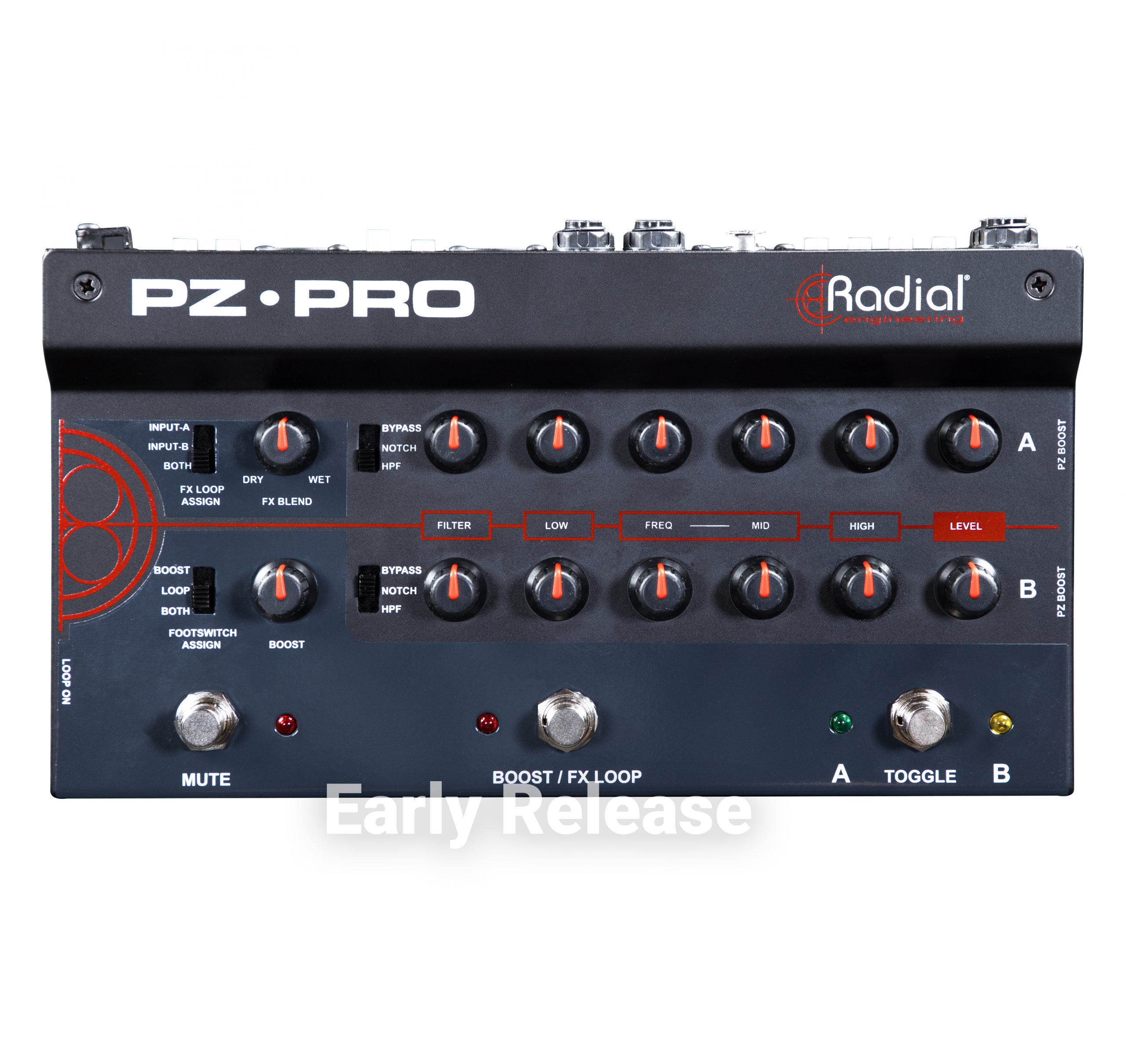 Acoustic instrument preamp 2Ch with Amber Tech