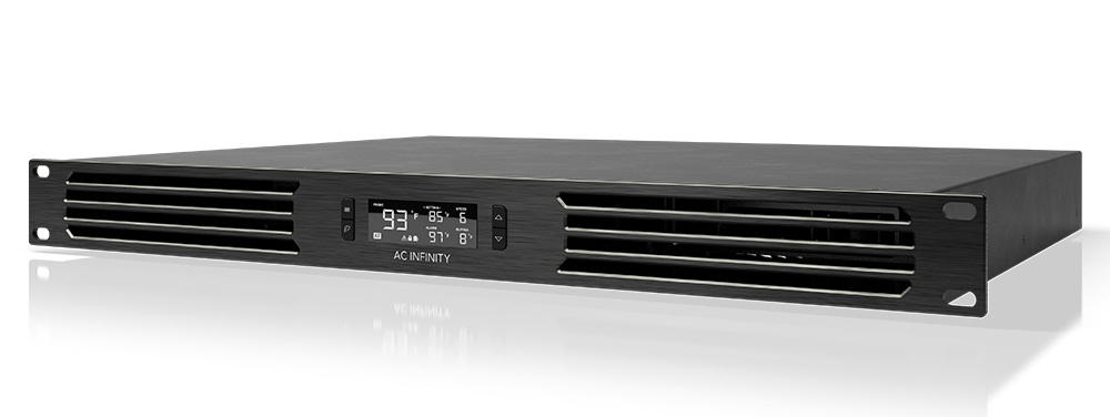 Infinity Fans AC Infinity CLOUDPLATE T7-N Rack Mount Fan Panel – 2U Intake Cooling For AV, Server, Network Racks, Ultra Quiet AV Equipment Fan
