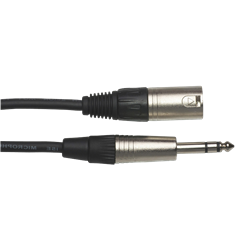 ATC7034 Patch Lead 3-Pin Male XLR to 6.35mm TRS Stereo Jack 0.9M