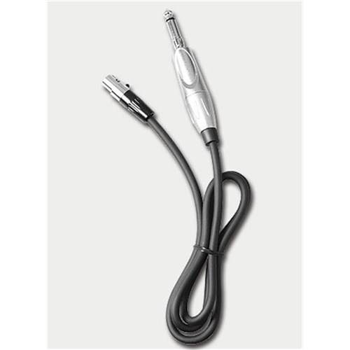 1m cable 6.35mm/4-pin mini XLR for guitar to beltpack tx