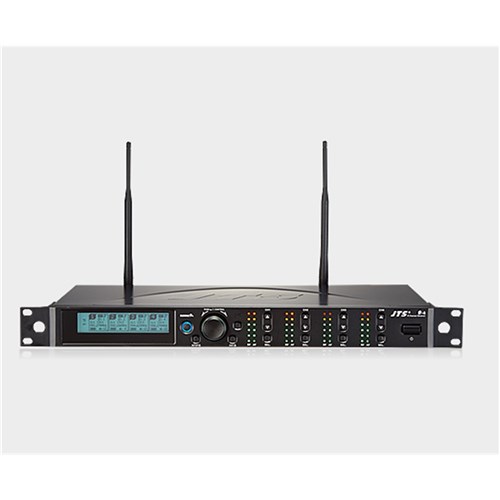R4 UHF Receiver 4 channels 1RU cascading antennas and power 638-674 MHz